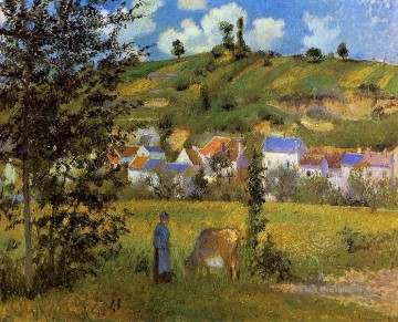Landschaft bei Chaponval 1880 Camille Pissarro Ölgemälde